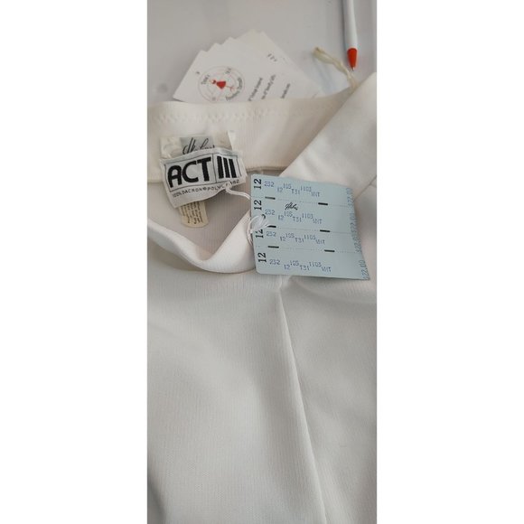 Vintage ACT III Deadstock 1970's White Tulip Mini Skirt- Size 6 - Picture 12 of 12